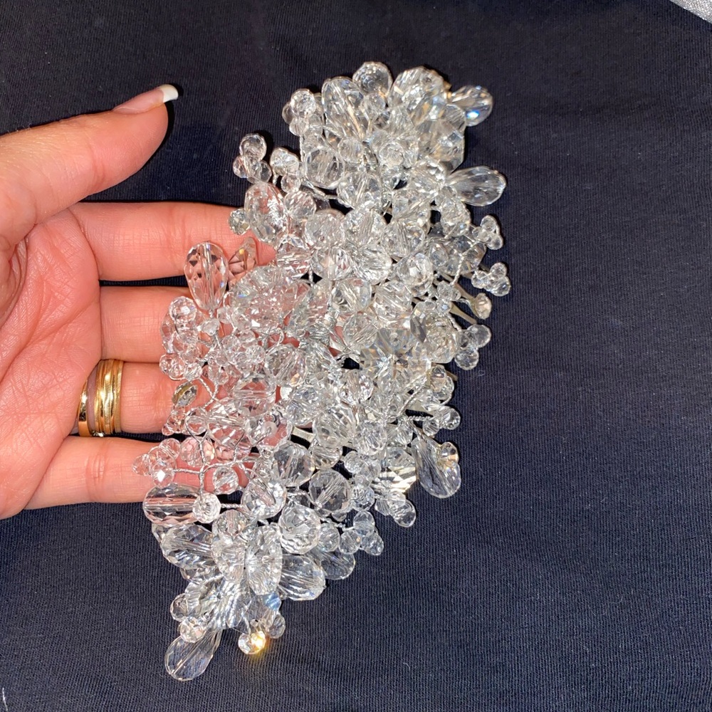 Bridal back hair piece